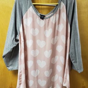 Torrid raglan shirt